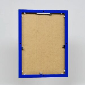 Efektowa aluminiowa ramka na zdjęcia Quadro 25x35 cm niebieskie szkło akrylowe