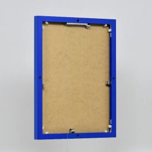 Efektowa aluminiowa ramka na zdjęcia Quadro 25x35 cm niebieskie szkło akrylowe