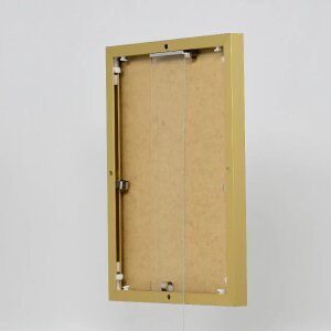 Efektowa aluminiowa ramka na zdjęcia Quadro 25x35 cm złote szkło akrylowe