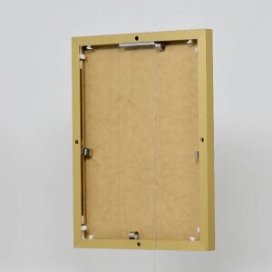 Efektowa aluminiowa ramka na zdjęcia Quadro 25x35 cm złote szkło akrylowe