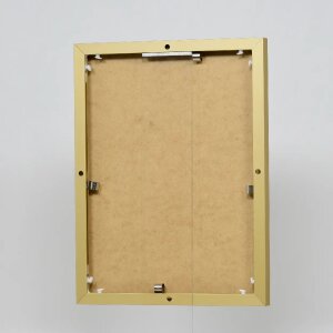 Efektowa aluminiowa ramka na zdjęcia Quadro 25x35 cm złote szkło akrylowe