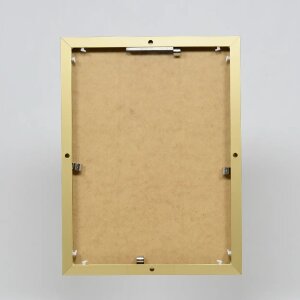 Efektowa aluminiowa ramka na zdjęcia Quadro 25x35 cm złote szkło akrylowe