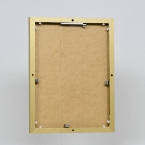 Efektowa aluminiowa ramka na zdjęcia Quadro 25x35 cm złote szkło akrylowe