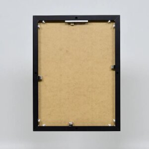 Efektowa aluminiowa ramka na zdjęcia Quadro 25x35 cm czarne szkło akrylowe