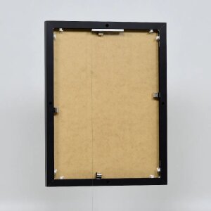 Efektowa aluminiowa ramka na zdjęcia Quadro 25x35 cm czarne szkło akrylowe