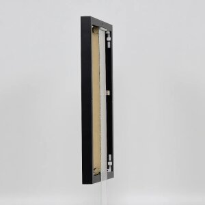 Efektowa aluminiowa ramka na zdjęcia Quadro 25x35 cm czarne szkło akrylowe