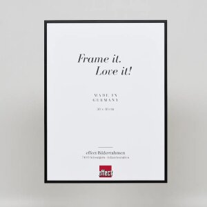 Efektowa aluminiowa ramka na zdjęcia Quadro 25x35 cm czarne szkło akrylowe