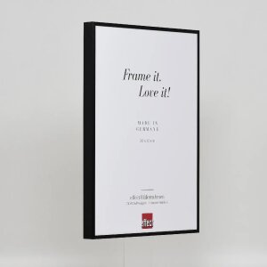 Efektowa aluminiowa ramka na zdjęcia Quadro 25x35 cm czarne szkło akrylowe