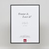 Efektowa aluminiowa ramka na zdjęcia Quadro 25x35 cm czarne szkło akrylowe