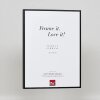 Efektowa aluminiowa ramka na zdjęcia Quadro 25x35 cm czarne szkło akrylowe