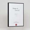Efektowa aluminiowa ramka na zdjęcia Quadro 25x35 cm czarne szkło akrylowe