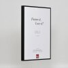 Efektowa aluminiowa ramka na zdjęcia Quadro 25x35 cm czarne szkło akrylowe