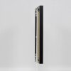 Efektowa aluminiowa ramka na zdjęcia Quadro 25x35 cm czarne szkło akrylowe