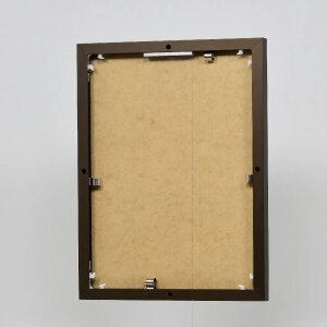 Efektowa aluminiowa ramka na zdjęcia Quadro 25x35 cm brązowe szkło akrylowe