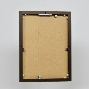 Efektowa aluminiowa ramka na zdjęcia Quadro 25x35 cm brązowe szkło akrylowe