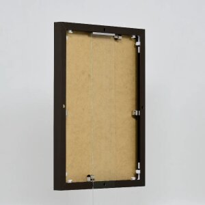 Efektowa aluminiowa ramka na zdjęcia Quadro 25x35 cm brązowe szkło akrylowe