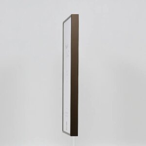 Efektowa aluminiowa ramka na zdjęcia Quadro 25x35 cm brązowe szkło akrylowe