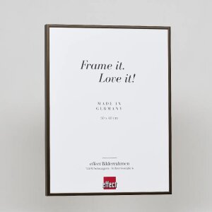 Efektowa aluminiowa ramka na zdjęcia Quadro 25x35 cm brązowe szkło akrylowe
