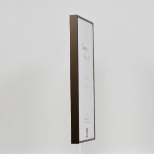 Efektowa aluminiowa ramka na zdjęcia Quadro 25x35 cm brązowe szkło akrylowe