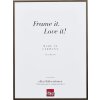 Efektowa aluminiowa ramka na zdjęcia Quadro 25x35 cm brązowe szkło akrylowe