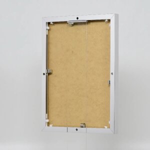 Efektowa aluminiowa ramka na zdjęcia Quadro 25x35 cm srebrna, szkło akrylowe o wysokim połysku