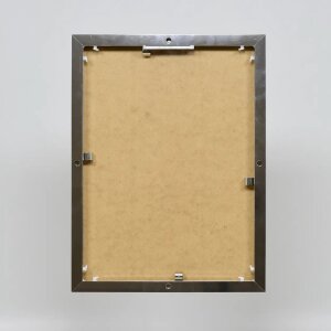 Efektowa aluminiowa ramka na zdjęcia Quadro 25x35 cm srebrna, szkło akrylowe o wysokim połysku