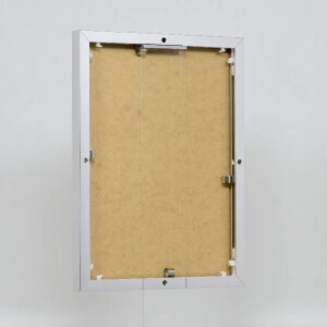 Efektowa aluminiowa ramka na zdjęcia Quadro 25x35 cm srebrna, szkło akrylowe o wysokim połysku