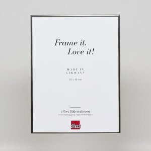 Efektowa aluminiowa ramka na zdjęcia Quadro 25x35 cm srebrna, szkło akrylowe o wysokim połysku
