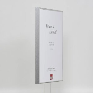 Efektowa aluminiowa ramka na zdjęcia Quadro 25x35 cm srebrna, szkło akrylowe o wysokim połysku