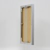 Efektowa aluminiowa ramka na zdjęcia Quadro 25x35 cm srebrna, szkło akrylowe o wysokim połysku