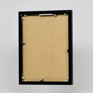 Efektowa aluminiowa ramka na zdjęcia Quadro 25x35 cm czarna, szkło akrylowe o wysokim połysku