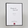 Efektowa aluminiowa ramka na zdjęcia Quadro 25x35 cm czarna, szkło akrylowe o wysokim połysku