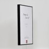 Efektowa aluminiowa ramka na zdjęcia Quadro 25x35 cm czarna, szkło akrylowe o wysokim połysku