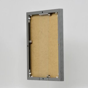 Efektowa aluminiowa ramka na zdjęcia Quadro 25x35 cm antyczne srebrne szkło akrylowe