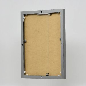 Efektowa aluminiowa ramka na zdjęcia Quadro 25x35 cm antyczne srebrne szkło akrylowe