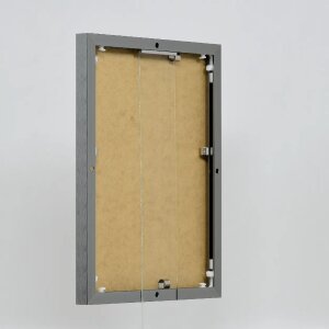 Efektowa aluminiowa ramka na zdjęcia Quadro 25x35 cm antyczne srebrne szkło akrylowe
