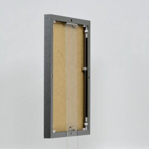 Efektowa aluminiowa ramka na zdjęcia Quadro 25x35 cm antyczne srebrne szkło akrylowe