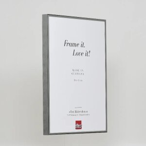 Efektowa aluminiowa ramka na zdjęcia Quadro 25x35 cm antyczne srebrne szkło akrylowe