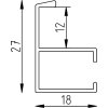 Efektowa aluminiowa ramka na zdjęcia Quadro 25x35 cm antyczne srebrne szkło akrylowe