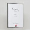 Efektowa aluminiowa ramka na zdjęcia Quadro 25x35 cm antyczne srebrne szkło akrylowe