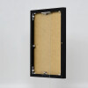 Efektowa aluminiowa rama do zdjęć Quadro 25x50 cm czarne szkło akrylowe panel tylny MDF