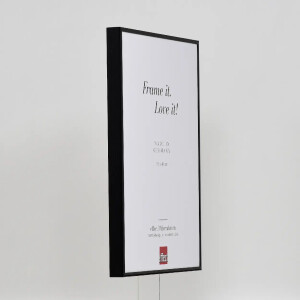 Efektowa aluminiowa ramka na zdjęcia Quadro 25x50 cm czarne szkło akrylowe o wysokim połysku