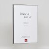 Efektowa aluminiowa rama do zdjęć Quadro 50x100 cm srebrne szkło akrylowe o wysokim połysku