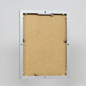 Efektowa aluminiowa rama do zdjęć Quadro 50x50 cm srebrne szkło akrylowe