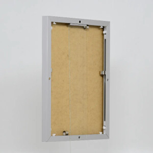 Efektowa aluminiowa rama do zdjęć Quadro 50x50 cm srebrne szkło akrylowe
