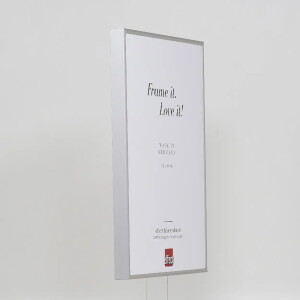 Efektowa aluminiowa rama do zdjęć Quadro 50x50 cm srebrne szkło akrylowe