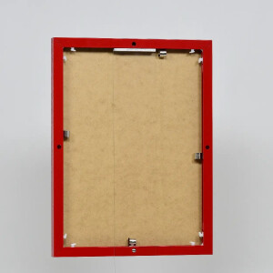 Efektowa aluminiowa rama do zdjęć Quadro 50x50 cm czerwona do szkła akrylowego i Alu-Dibond