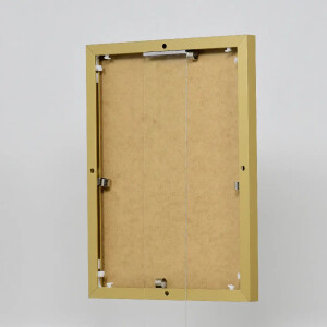 Efektowa aluminiowa rama do zdjęć Quadro 50x50 cm złote szkło akrylowe