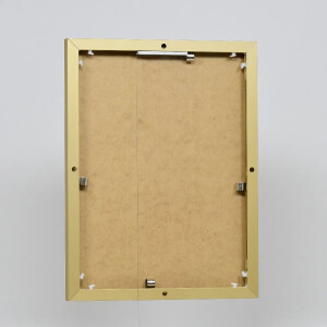 Efektowa aluminiowa rama do zdjęć Quadro 50x50 cm złote szkło akrylowe