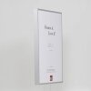 Efektowa ramka na zdjęcia Quadro 60x60 cm srebrne aluminium szkło akrylowe panel tylny MDF